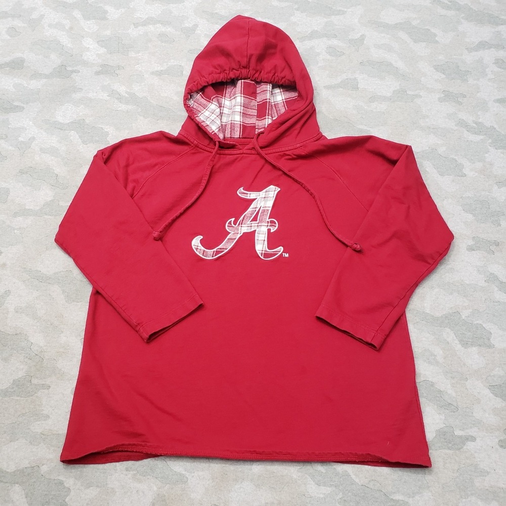 Alabama Crimson Tide Sweatshirt Womens Large Red Embroidered Concept Sport
